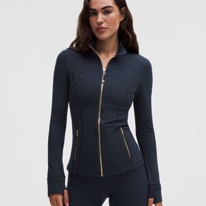 Lululemon Athletica Dark Blue Hoodie with Gold Accents
